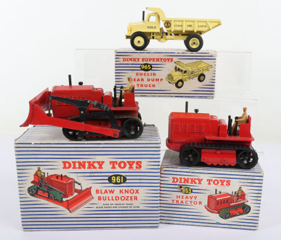 Three Dinky Toys Construction Models