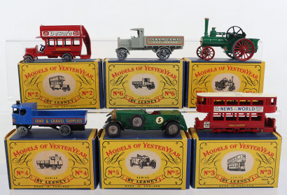 Six Boxed Matchbox Models of Yesteryear early 1st issues