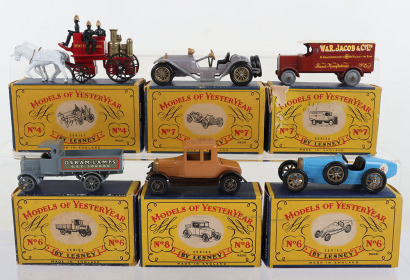 Six Boxed Matchbox Models of Yesteryear early issues