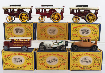 Six Boxed Matchbox Models of Yesteryear early issues
