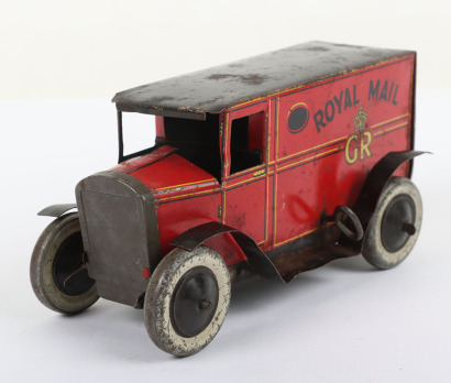 Burnett Ltd England Clockwork Tinplate Royal Mail van