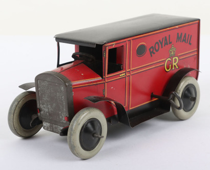 Burnett Ltd England Clockwork Tinplate Royal Mail van