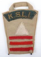 WW2 Tropical 1st Kings Shropshire Light Infantry 3rd Brigade 1st Infantry Division Combination Insignia