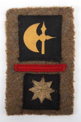 WW2 British 1st East Surrey Regiment 11th Brigade 78th Infantry Division Battle Dress Combination Insignia