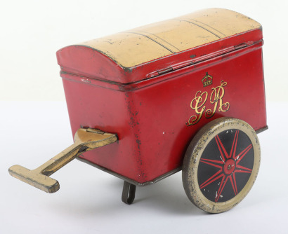 C.W.S. Crumpsall & Cardiff Royal Mail Hand Cart Biscuit Tin