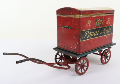 Royal Mail Hand Cart Biscuit Tin, circa 1908