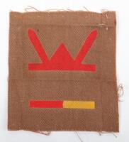 WW2 British 53rd Welch Division RAC Printed Combination Insignia