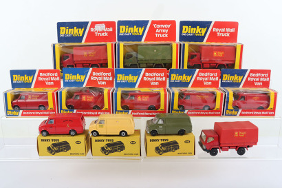 Eleven Boxed Dinky Toys Royal Mail/Post Office Vans/Trucks