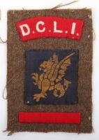 WW2 British 5th DCLI 214th Brigade 43rd Infantry Division Battle Dress Combination Insignia