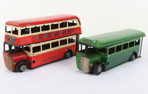 Two Tri-ang Minic Buses