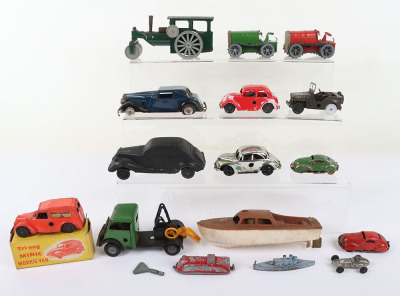 Nine Tri-ang Minic Clockwork Vehicles - 2