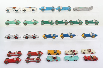 A Quantity of Unboxed Dinky Toys Racing Cars