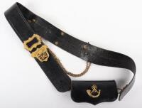 Victorian First Surrey Rifles Officers Cross Belt & Pouch Set