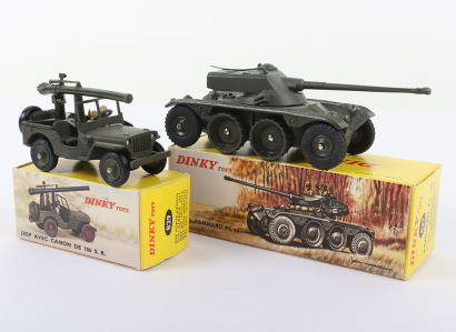 Two Vintage Boxed French Dinky Toys Military Models