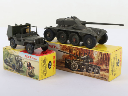 Two Vintage Boxed French Dinky Toys Military Models
