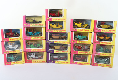 Matchbox Models of Yesteryear, Pink/yellow, Purple yellow box versions