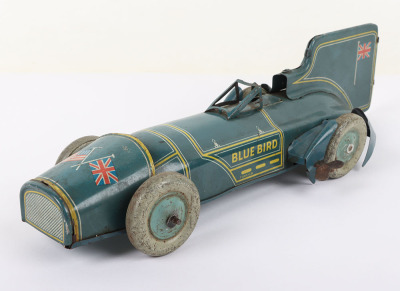 A Gunthermann (Germany) Tinplate Clockwork Bluebird Record Car Short Version - 3
