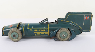 A Gunthermann (Germany) Tinplate Clockwork Bluebird Record Car Short Version - 4