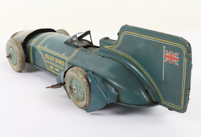 A Gunthermann (Germany) Tinplate Clockwork Bluebird Record Car Short Version - 5