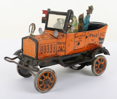 Marx (New York USA) Tinplate Clockwork Amos N Andy Fresh Air Taxicab - 3