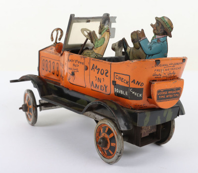 Marx (New York USA) Tinplate Clockwork Amos N Andy Fresh Air Taxicab - 5
