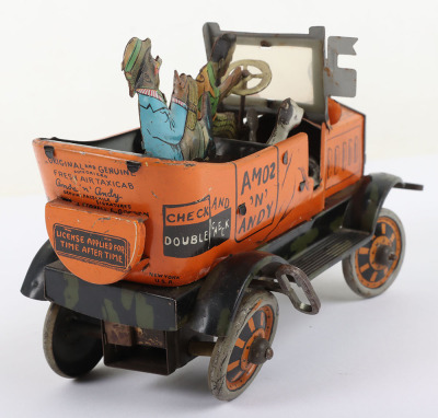 Marx (New York USA) Tinplate Clockwork Amos N Andy Fresh Air Taxicab - 6