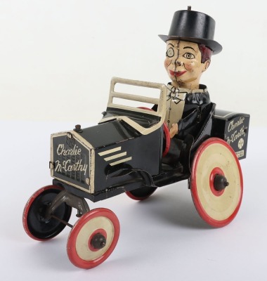 Marx (USA) Tinplate Clockwork Charlie McCarthy & Edgar Bergen in his Benzine Buggy - 2