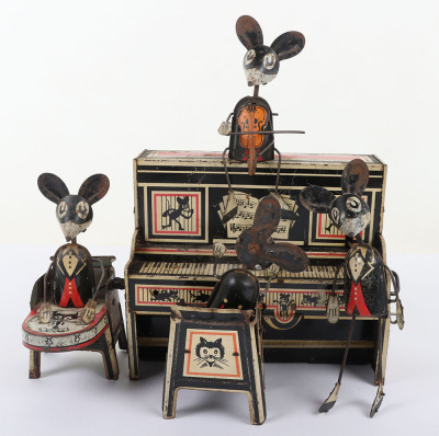 A Marx (England) Tinplate Clockwork Merrymakers Mouse Band
