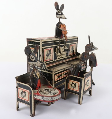 A Marx (England) Tinplate Clockwork Merrymakers Mouse Band - 2