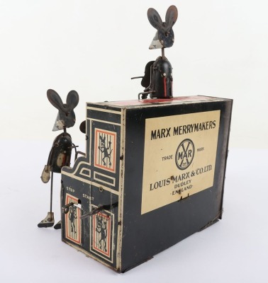 A Marx (England) Tinplate Clockwork Merrymakers Mouse Band - 4