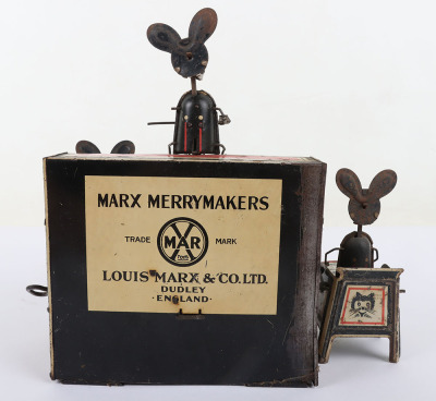 A Marx (England) Tinplate Clockwork Merrymakers Mouse Band - 5