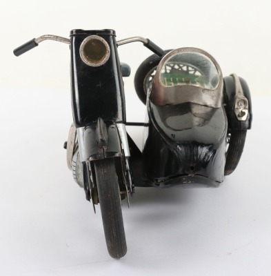 Marusan (Japan) Battery operated Tinplate Sunbeam Motorcycle and sidecar - 2