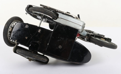 Marusan (Japan) Battery operated Tinplate Sunbeam Motorcycle and sidecar - 7