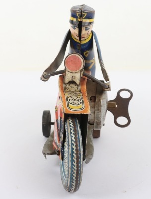 Marx Toys (New York USA) Tinplate Police Motorcycle - 2