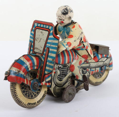 Mettoy (Gt Britain) Clown 1st Prize Motorcycle