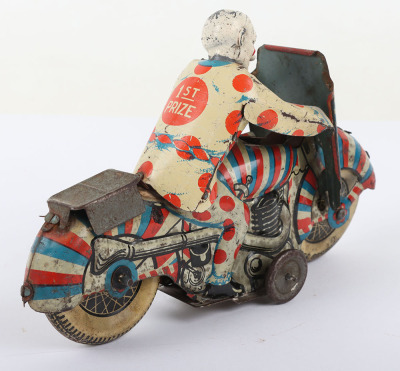 Mettoy (Gt Britain) Clown 1st Prize Motorcycle - 6