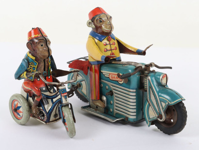 Gama 125 (US-Zone Germany) Acrobatic Monkey on Motorcycle