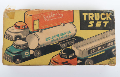 Alps (Japan) Tinplate Truck Set - 6
