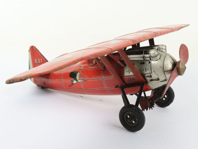 A JEP Clockwork Tinplate High-Wing Monoplane - 3