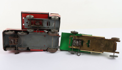 Three Tinplate Clockwork Lorries - 3
