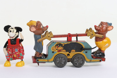 Wells-Brimtoy London Walt Disney Mickey Mouse Handcart - 3