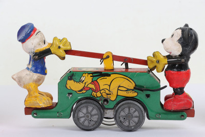 Wells-Brimtoy London Walt Disney Mickey Mouse Handcart - 5