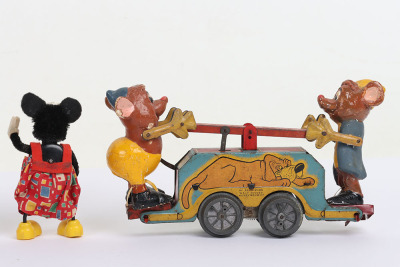 Wells-Brimtoy London Walt Disney Mickey Mouse Handcart - 6