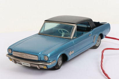 Yonezawa (Japan) Ford Mustang Convertible Tinplate Battery Operated Car