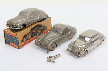 Three Prameta (Germany) Models, Chrome plated Jaguar XK 120 Sports Coup&eacute;