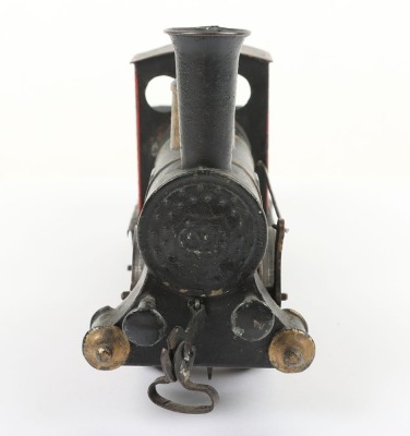 Early Marklin cast iron clockwork 0-2-2 locomotive and tender - 3