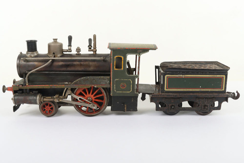 Carette gauge I live steam 2-2-0 locomotive and tender