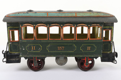 Marklin gauge II four-wheel passenger coach 157