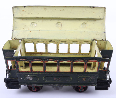 Marklin gauge II four-wheel passenger coach 157 - 7