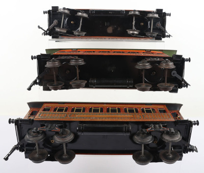 Three Bing gauge I Passenger coaches, 34.5cm - 5